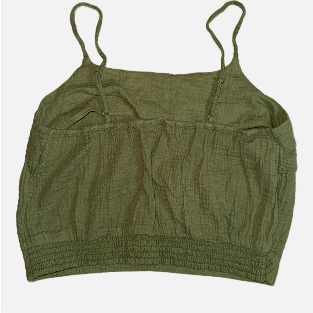KENSIE- Green cropped tank top size Large - Picture 3 of 10